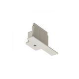 EUTRAC end cap for recessed 3-circuit track white