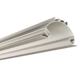 Ceiling aluminum profile AB for plasterboard, 102x49mm, clear diffusion, 2m