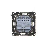 Single contact push button illuminated without pictogram, (module), 10AX, quick connection, white