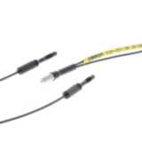 Fiber optic sensor head, diffuse, long distance detection, M4 cylindri E32 6003F