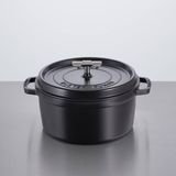 COCOTTE / 11.02 INCHES / CROSS / STAUB / BLACK / STEEL