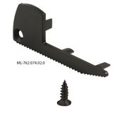 End cap for BL without hole, black color, 1 pc