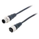 Cable with connectors on both cable ends, Smartclick M12 straight sock XS5W0402E