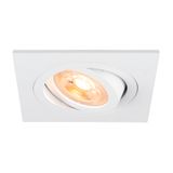 NEW TRIA® 75, recessed ceiling light, square, max. 10W GU10, white