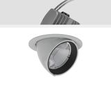 GOLAS maxi, 35 W, 3350 lm, 927, silver, DALI Recessed projectors, D 17