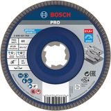 X-LOCK Flap discs, angled version, plastic plate, Ø125mm, G 80, X571, Best for Metal, 1pce
