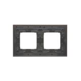 Surface-mounted box - an element extending a single box folded to multiple frames, black