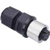 MOXA – M12A-8PFF-IP68 – Field-installation A-coded M12 screw-in 8-pin connector, female connector female