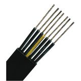 PVC Flat Cable for Medium-Level H07VVH6-F 4G10 black (The price is shown without markup on metals. Request a quote for accurate information)