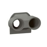 PLEXO CABLE GLAND 2 ENTRIES ISO 20 - ANTHRACITE
