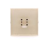 Single socket outlet with Schuko earthing, Silver matt, metalic, 16A
