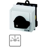 T0-4-8262/IVS Step switches, T0, 20 A, service distribution board mounting, 4 contact unit(s), Contacts: 8, 45 °, maintained, With 0 (Off) position, 0-4, Design num