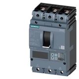 circuit breaker 3VA2 IEC Frame 250 breaking capacity class M Icu=55 kA @ 415 V 3-pole, line protection ETU850, LSI, In=250 A overload protection Ir=100 A...250 A short-circuit protection Isd=0.6..10x In, Ii=1.5..10x  3VA2225-5KP32-0KL0