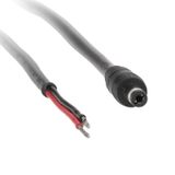 Power connector - plug, free end, 1m, black