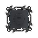 Dimmer for dimmable LED's, rotary-push, 1 pole, (module), Simon 24, IP20, graphite mat