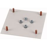 XAS3-3 Cover, cut out for circuit breaker, NZM3, 3p, grey