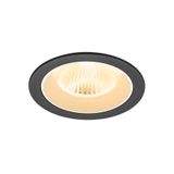 NUMINOS© L recessed ceiling light 3000K 40ø IP20 round bl/wh