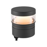 M-POL S Polehead 360°, low-glare, lamp head, anthracite, 10W, 750lm, 2700K, CRI80