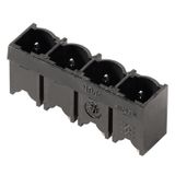 PCB plug-in connector, male header, closed side, THT solder connection, 7.62 mm, Number of poles: 3, 180°, Solder pin length (l): 3.2 mm, tinned, black, Box