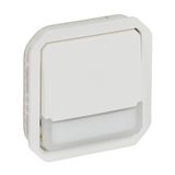 PLEXO CHANGEOVER PUSH BUTTON LOCATOR WITH LABEL HOLDER - WHITE - MECHANISM
