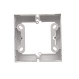 IP44 socket outlet with seal, with Schuko earthing - same color flap & cover, 16A, white