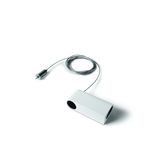 42004PB/W WHITE P&P SUSPENDED/SURFACE END CAP IP20