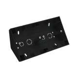 Double surface mouted corner box, black matt
