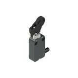 Modular prewired switch with adjustable offset roller lever