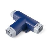 Coupler 2-p plug, str-rel, low, wht