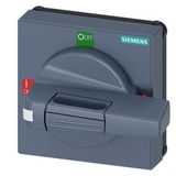 Handle with masking plate standard, size 75x 75, for shaft 8x 8, I-0-II