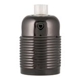 Lampholder Metal Screw E27 Black