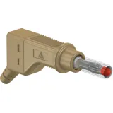 4 mm plug, screw connection, 2.5 mm², CAT II, brown, 66.9328-27