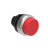 Push-Push button actuator Ø22mm Platinum series chromed plastic, extended. Push ON-Push OFF, red