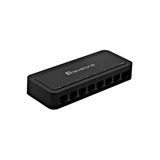 Switch  8xRJ45 10/100 Silent, w/o fan, external PSU, Desktop