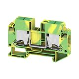 PE terminal, SNAP IN, Green/yellow, 16 mm², 1000 V, Number of connecti