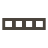 Frame 4-gang - Niessen logo - Anthracite