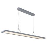 MODUS ART5000,  direct/indirect 80/20, pendant, LED 840, white, rectangle 200x1210mm, decor A, ceiling gear box, SENZOR READY+sensor