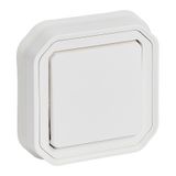 PLEXO 1 GANG 2-WAY SWITCH - WHITE - FLUSH WITH CLAW