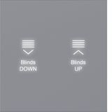 KNX pushbutton cover, 1-step, with backlight, A.x/C.x, titanium