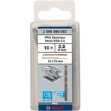 Metal Drill Bits HSS-Co, DIN 338 3,8 x 43 x 75 mm 10 pcs.