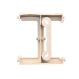 Single button for switches and push buttons, Inox, metallized