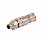 Field-Wireable Connector Male Connector M8 × 1/Ø 8 mm, Straight   FW-M8ST4-G-SB-ME-SH-6.5