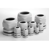 PG21 cable gland, IP68, colour-grey, polyamide