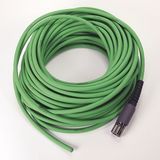 Allen-Bradley, 2090-CFBM7DF-CEAF30, SpeedTEC Cable, Motor Feedback Only, SpeedTec DIN Connector, Drive-end, Flying-lead, SIN/COS High-Resolution/Resolver Encoder Type, Continuous-Flex, 30 Meters