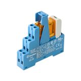 Rel. interface Mod.screw 1CO 16A/230VAC/ AgNi/LED/varistor