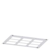 Roof plate for module inserts IP30, D: 600mm W: 850mm