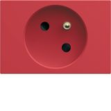 Socket trunking gallery 2P+E 16A red