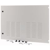 XTSZDSQV4R-H700W1000 Section wide door, ventilated, right, HxW=700x1000mm, IP42, grey