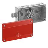 Junction box, Type of protection IP66, max. 2,5², Impact strength IK07, Protection class II, Ui 1000V AC, Ui 1000V DC, DLG, VDE, Halogen free
