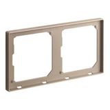 Galion - 2 gangs plate kit support - Rose Gold
